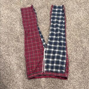 Red and Blue Plaid Pj pants